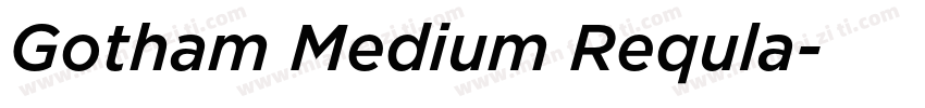 Gotham Medium Requla字体转换